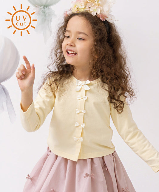 日本童裝 panpantutu 防UV 蝴蝶結外套 80-150cm 女童款 夏季 OUTERWEAR