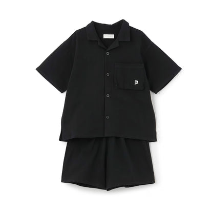 日本童裝 b・R# 襯衫短褲兩件套裝 100-140cm 男童款 夏季 TOPS PANTS