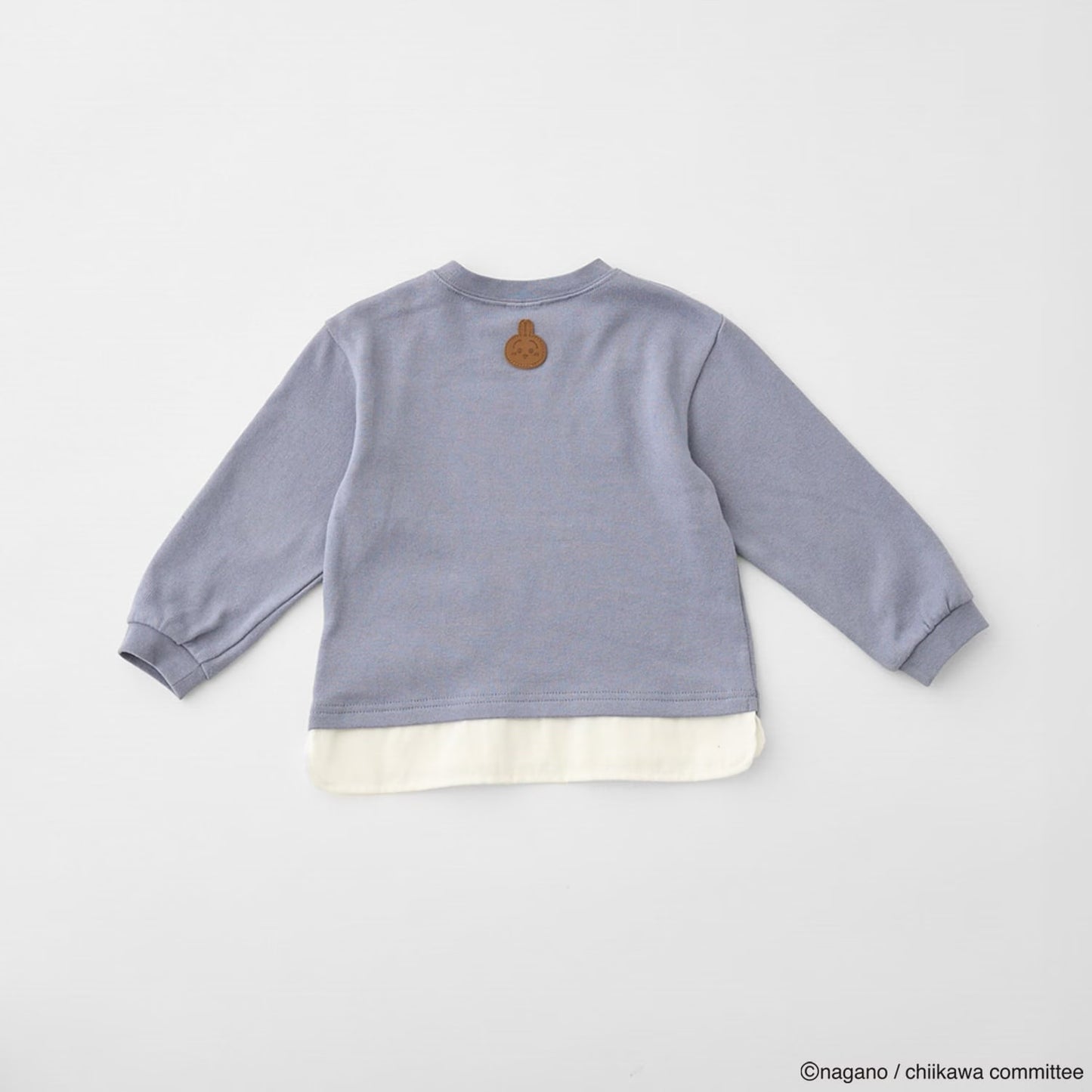 日本童裝 pe#main x【Chiikawa】假兩件衛衣 80-130cm 男童款 初生嬰兒 夏季 TOPS