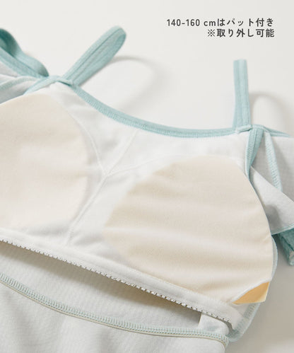 日本童裝 dev!rock 防UV 花邊領泳衣兩件套裝 100-160cm 女童款 夏季 DRESSES PANTS 夏日玩水泳衣特輯