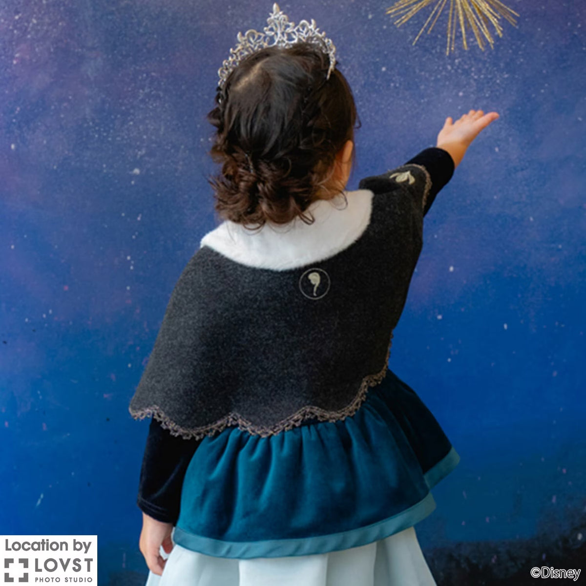 日本童裝 pe#main x Disney Princess 公主披風 80-130cm 女童款 秋季 OUTERWEAR
