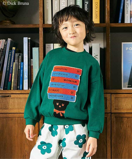日本童裝 F.O.KIDS x Black Bear Dick Bruna 黑熊衛衣 80-140cm 男童款/女童款 秋冬季 Tops 其他品牌童裝 聖誕紅/新年紅