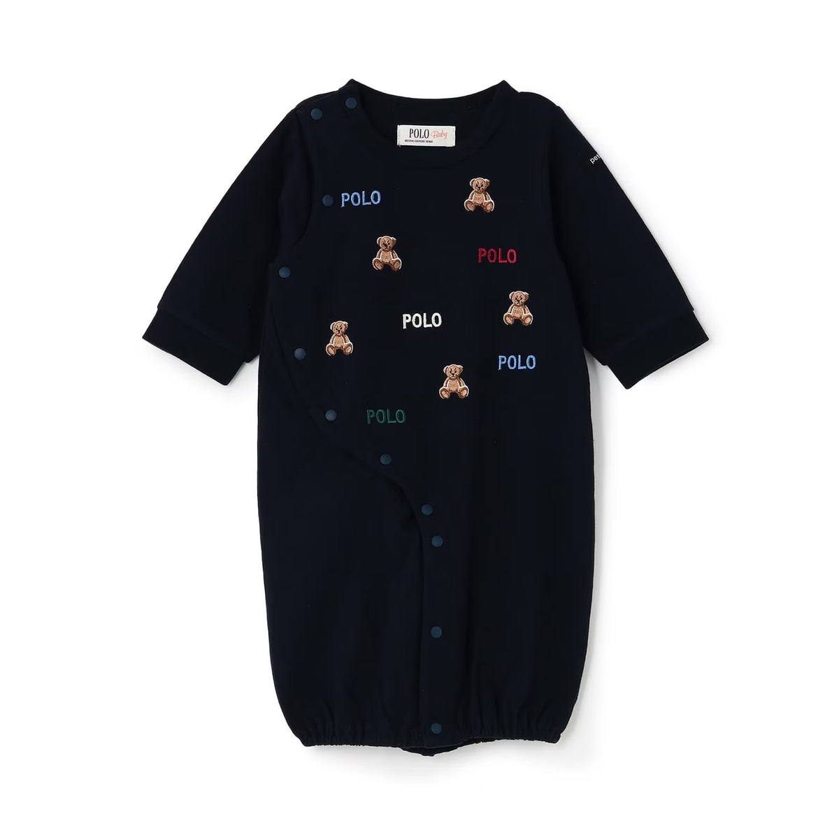 日本童裝 pe#main x【POLO BCS】2Way 連衣 50-70cm 男童款/女童款 初生嬰兒 秋季 Jumpsuit