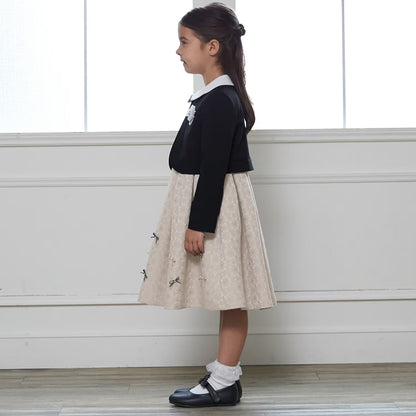 日本童裝 pe#main 禮服兩件套裝 110-130cm 女童款 冬季 OUTERWEAR DRESSES 面試/宴會/表演