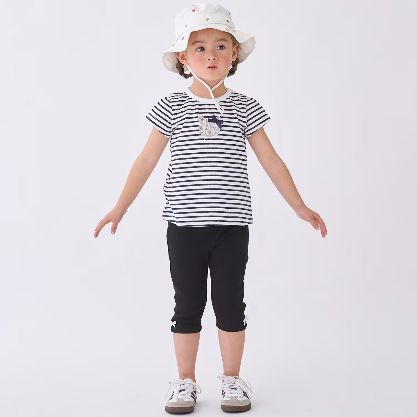 日本童裝 pe#main 七分長褲 80-130cm 女童款 夏季 PANTS