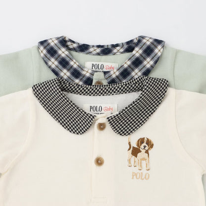 日本童裝 pe#main x【POLO BCS】連衣 70-80cm 男童款/女童款 初生嬰兒 秋季 Jumpsuit