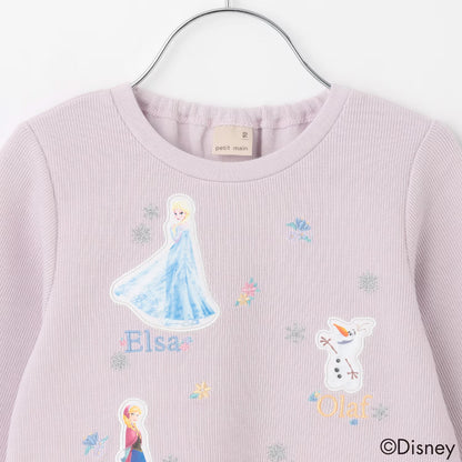 日本童裝 pe#main x Disney Frozen花邊上衣 80-130cm 女童款 冬季 TOPS