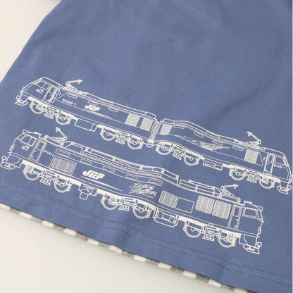 Japanese Moujonjon JR Freight Train Top 90-130cm Boys Summer TOPS Railway Series 