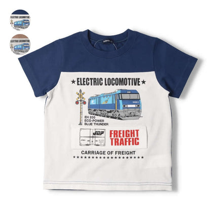 Moujonjon JR Cargo Tops 90-130cm Boys' Summer TOPS Railway Series 