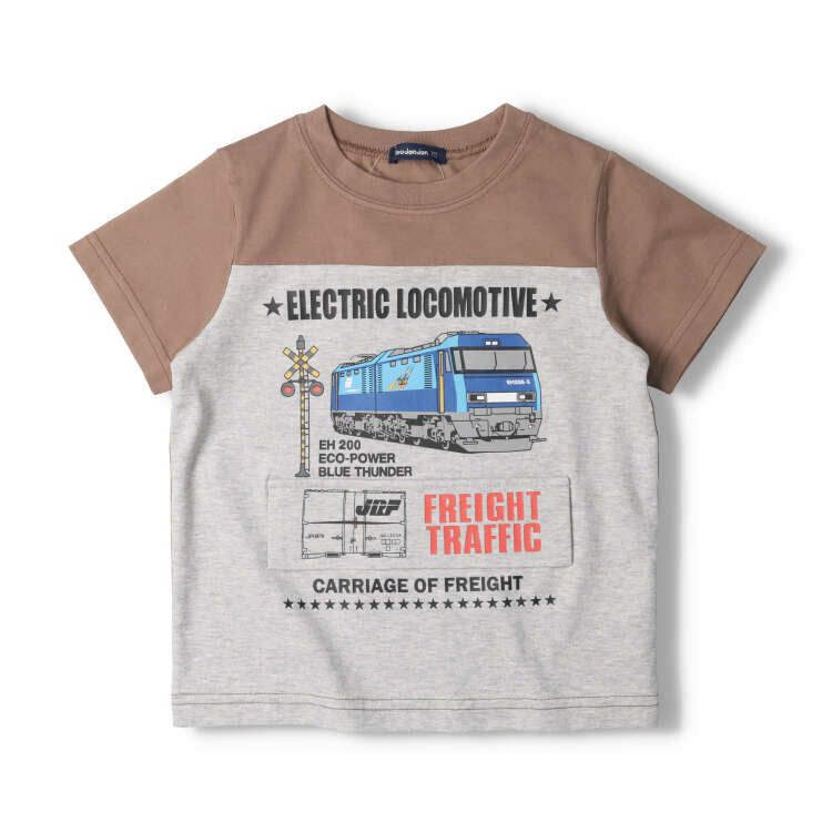 Moujonjon JR Cargo Tops 90-130cm Boys' Summer TOPS Railway Series 