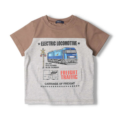 Moujonjon JR Cargo Tops 90-130cm Boys' Summer TOPS Railway Series 