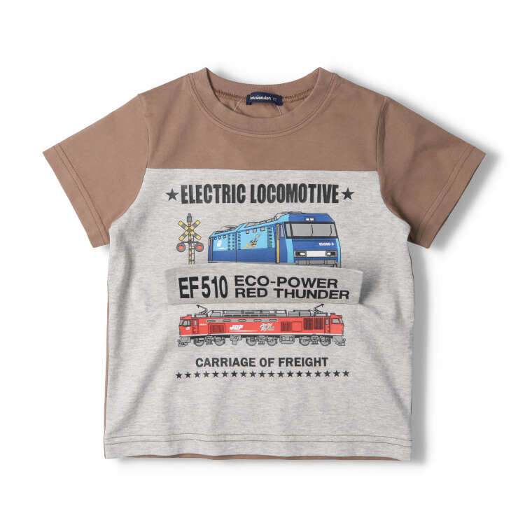 Moujonjon JR Cargo Tops 90-130cm Boys' Summer TOPS Railway Series 
