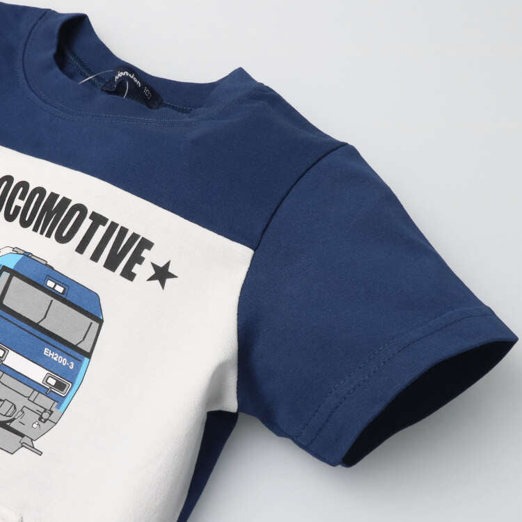 Moujonjon JR Cargo Tops 90-130cm Boys' Summer TOPS Railway Series 