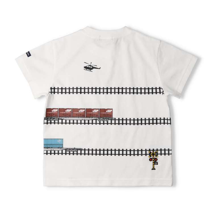 Moujonjon Japanese-made JR freight train line tops 90-130cm for boys, summer TOPS, railway series 