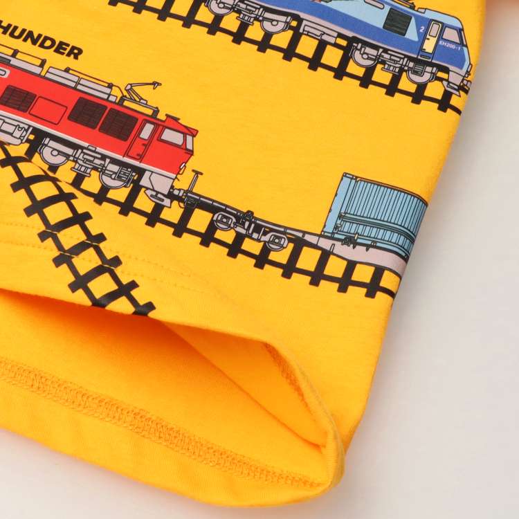 Moujonjon Japanese-made JR freight train line tops 90-130cm for boys, summer TOPS, railway series 