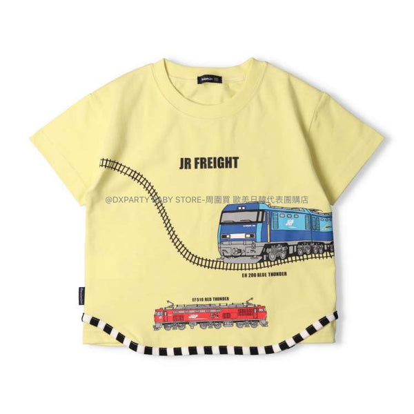 日本童裝 Moujonjon JR貨物電車系列 上衣 90-130cm 男童款 夏款 TOPS 鐵路系列
