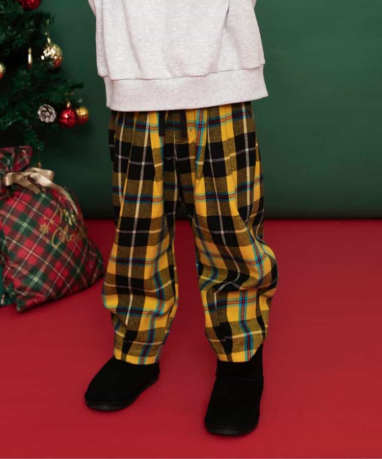 日本童裝 BREEZE 格仔長褲 80-150cm 男童款/女童款 冬季 Pants Christmas 聖誕快樂特輯 聖誕服裝/飾物配件 聖誕紅/新年紅