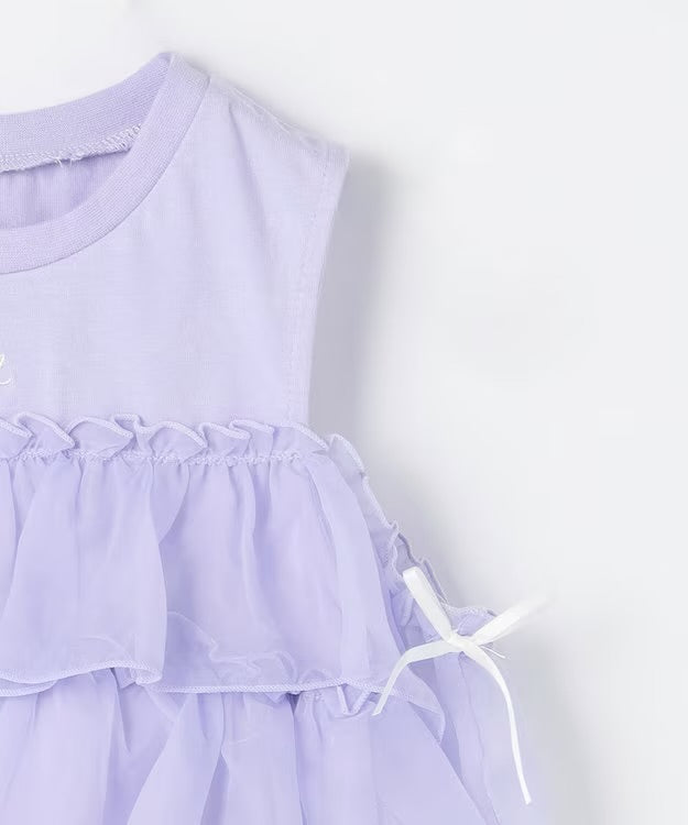 日本童裝 aF#a325 接觸冷感 3Way 露肩薄紗上衣 110-150cm 女童款 夏季 TOPS