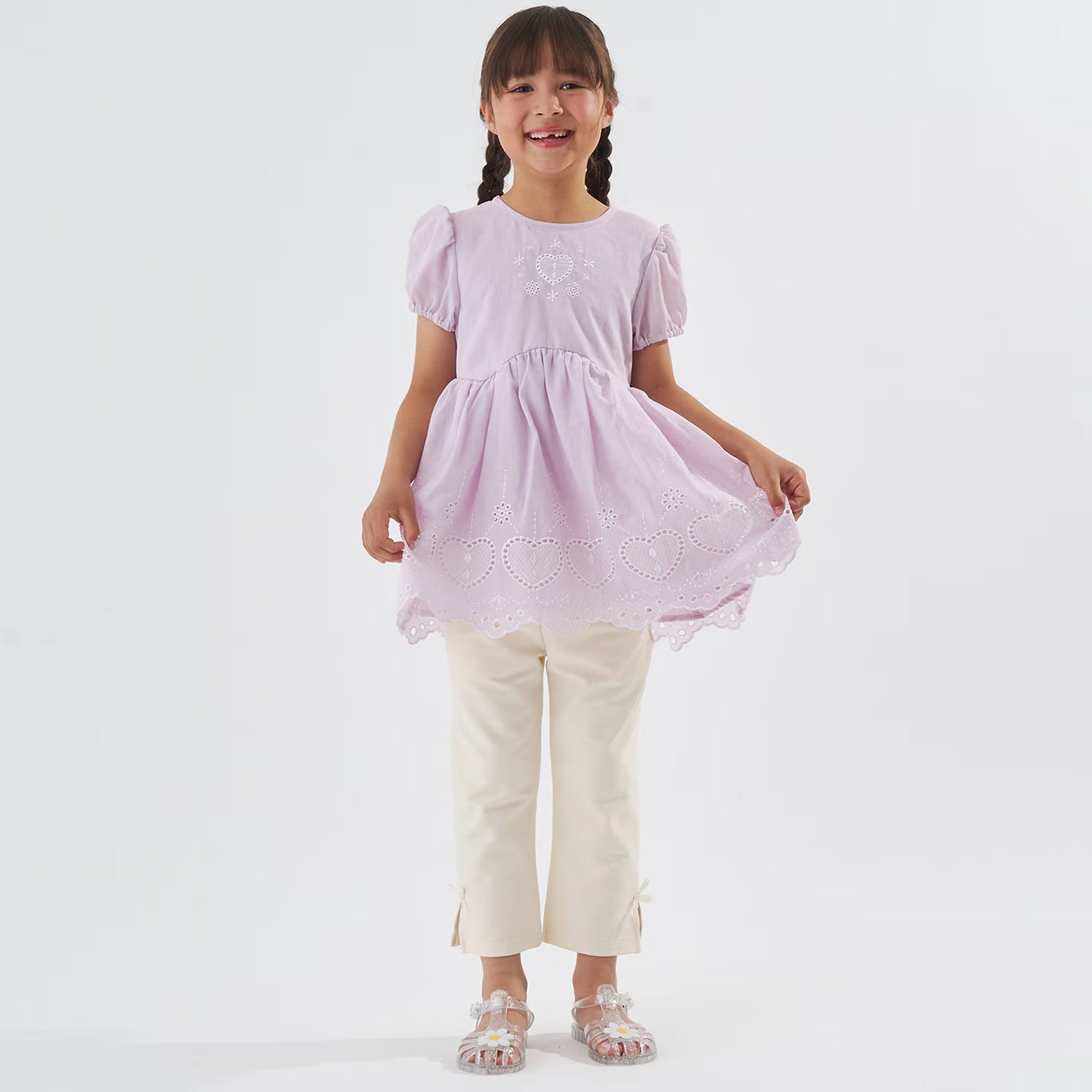 Japanese children's clothing Ly# mine tank top and shorts set 100-150cm girls summer TOPS PANTS 
