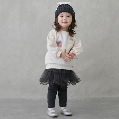 日本童裝 pe#main 士多啤梨圖案衛衣 80-130cm 女童款 冬季 TOPS