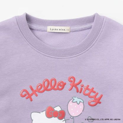 日本童裝 Ly# mine x Sanrio 速乾系列  Hello Kitty印花衛衣 100-140cm 女童款 冬季 TOPS