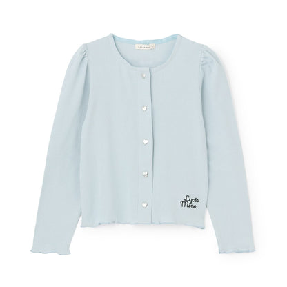 日本童裝 Ly# mine 心型紐扣羅紋外套 100-140cm 女童款 秋季 TOPS OUTERWEAR