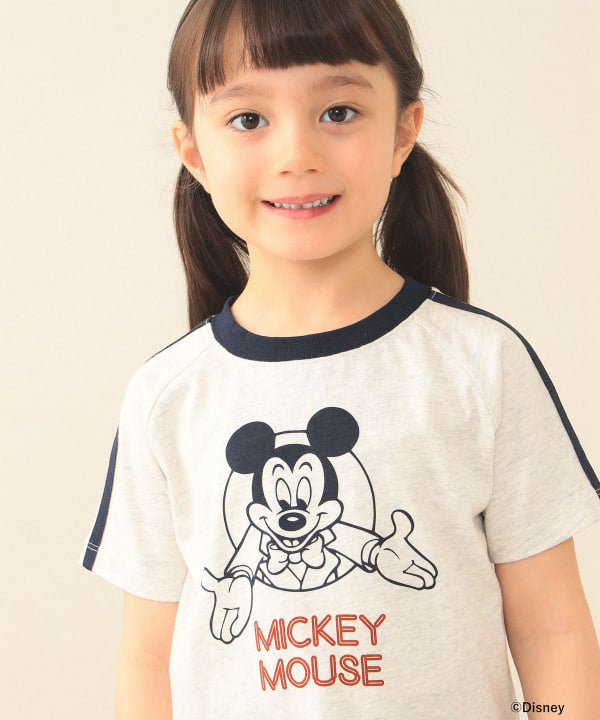 日本童裝 BEAMS mini x Disney MICKEY MOUSE上衣 90-140cm 女童款 夏季 TOPS