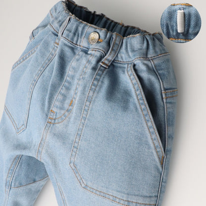 Moujonjon JR Shinkansen Denim Pants 90-140cm Boys' Summer PANTS Railway Series 