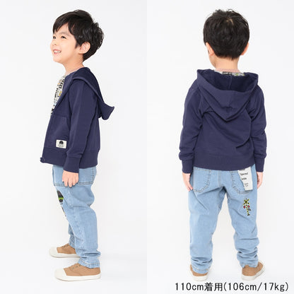 Japanese Moujonjon Children's Clothing: Train Line Denim Pants 90-140cm Boys Summer PANTS Railway Series 