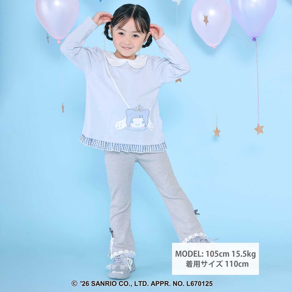 日本童裝 Slap Slip x Sanrio 翻領荷葉邊上衣 80-130cm 女童款 秋季 TOPS 其他品牌童裝