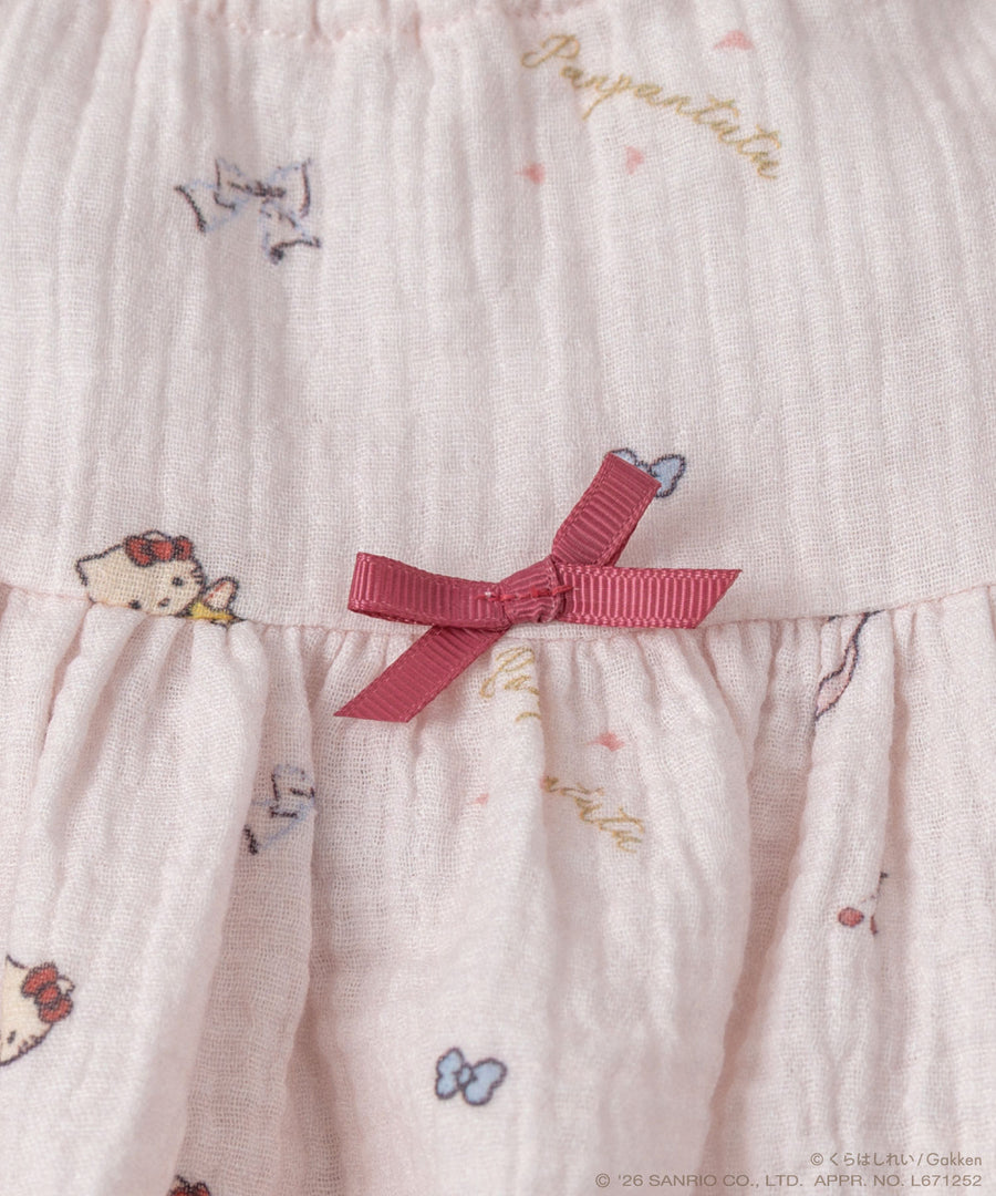 日本童裝 panpantutu x Sanrio x くらはしれい蓬蓬紗布連身裙 90-140cm 女童款 夏季 DRESSES