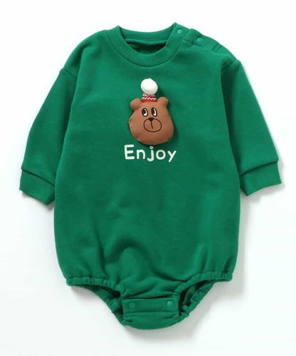 日本童裝 BREEZE 連衣 70-80cm 男童款/女童款 初生嬰兒 冬季 Jumpsuit Christmas 聖誕快樂特輯 聖誕服裝/飾物配件 聖誕紅/新年紅