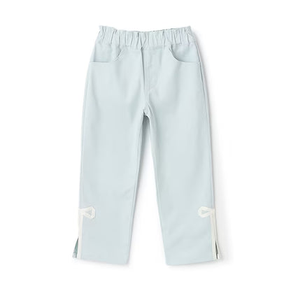 日本童裝 Ly# mine 裝飾絲帶側開衩長褲 100-150cm 女童款 秋季 PANTS