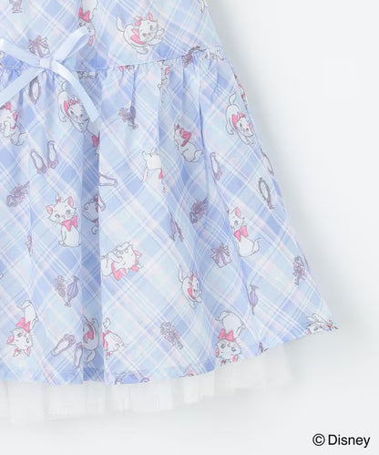 日本童裝 aF#a325 x Disney Marie 格子短裙 110-160cm 女童款 夏季 SKIRTS