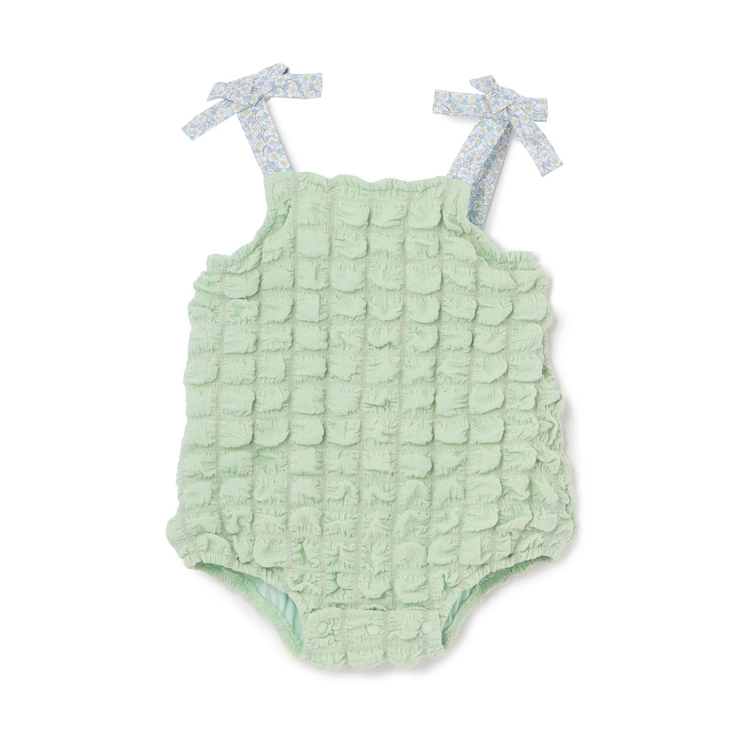 日本童裝 pe#main 蓬蓬波波吊帶連衣 70-80cm 女童款 初生嬰兒 夏季 Jumpsuit