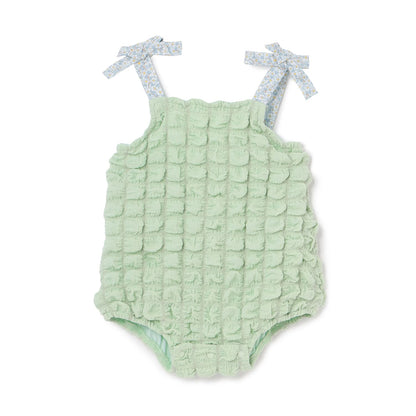 日本童裝 pe#main 蓬蓬波波吊帶連衣 70-80cm 女童款 初生嬰兒 夏季 Jumpsuit