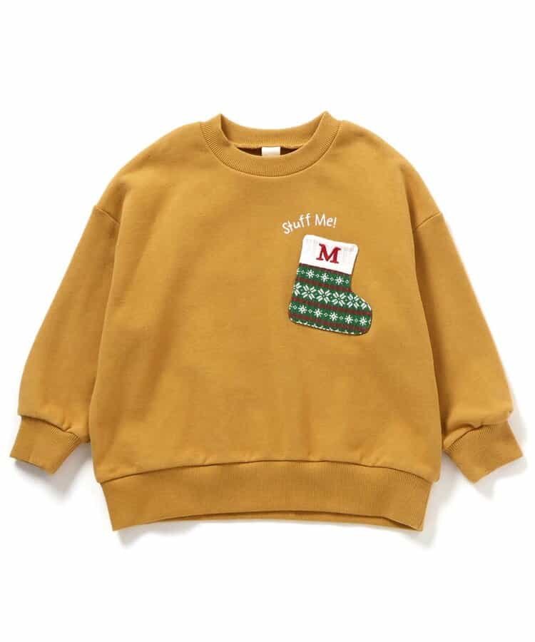 日本童裝 BREEZE 聖誕襪口袋衛衣 80-140cm 男童款/女童款 冬季 Tops Christmas 聖誕快樂特輯 聖誕服裝/飾物配件