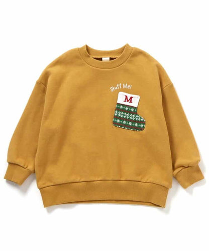 日本童裝 BREEZE 聖誕襪口袋衛衣 80-140cm 男童款/女童款 冬季 Tops Christmas 聖誕快樂特輯 聖誕服裝/飾物配件