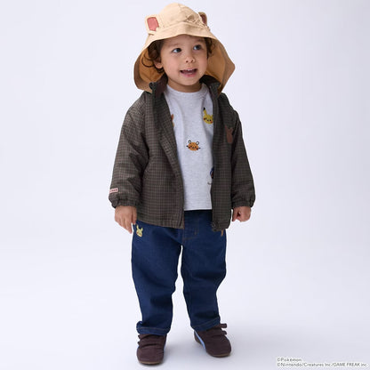 日本童裝 pe#main x【monpoke】連帽抓毛風褸 80-120cm 男童款/女童款 秋季 OUTERWEAR