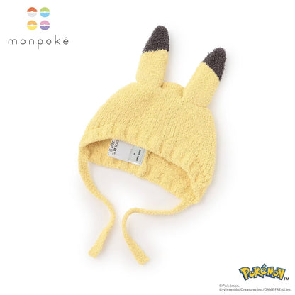 日本直送 pe#main x【monpoke】毛毛帽 46-48cm 初生嬰兒 帽系列