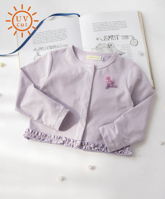 日本童裝 panpantutu 防UV 接觸冷感 抗菌 荷葉邊外套 80-150cm 女童款 夏季 OUTERWEAR