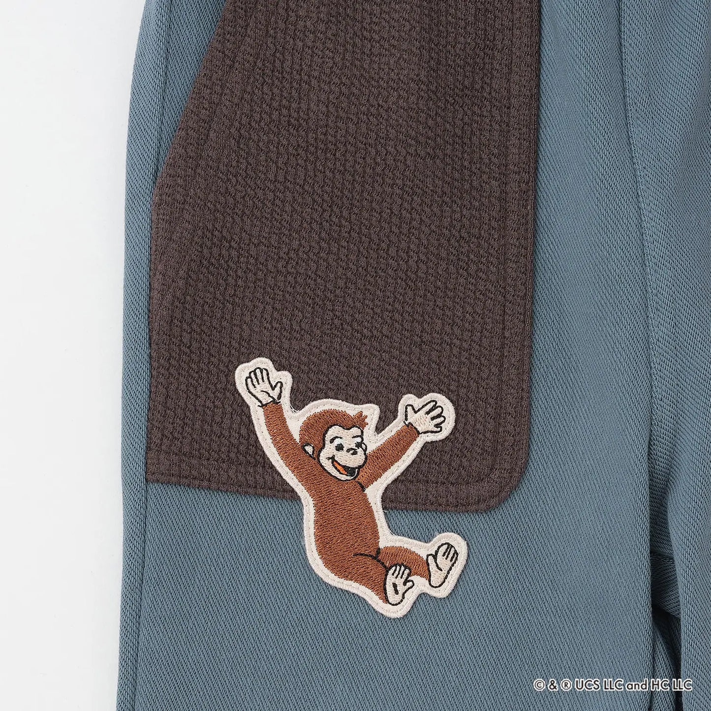 日本童裝 pe#main x Curious George 工裝長褲 80-130cm 男童款 冬季 PANTS