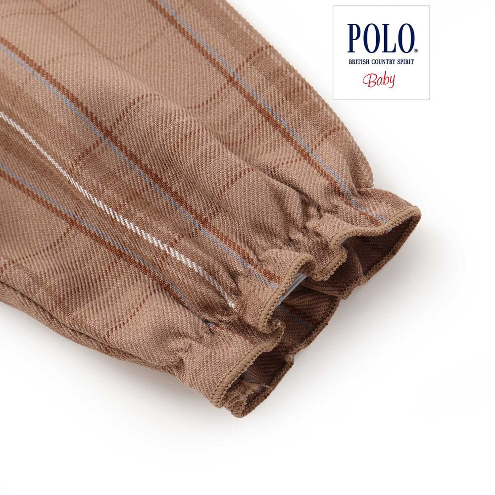 日本童裝  SLAP SLIP x POLO BCS 格仔連身裙及打底褲套裝 70-80cm 女童款 初生嬰兒 秋季 DRESSES PANTS
