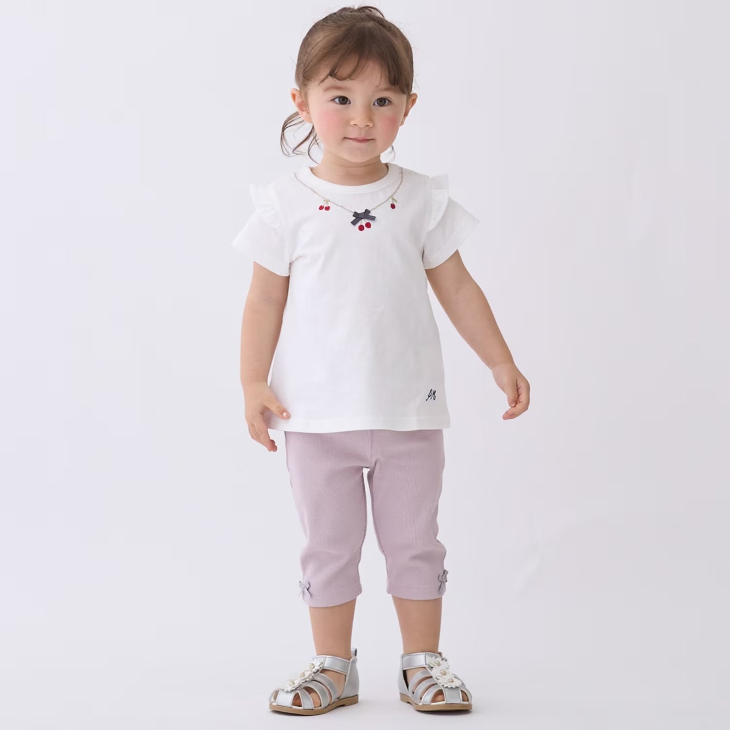 日本童裝 pe#main 七分長褲 80-130cm 女童款 夏季 PANTS