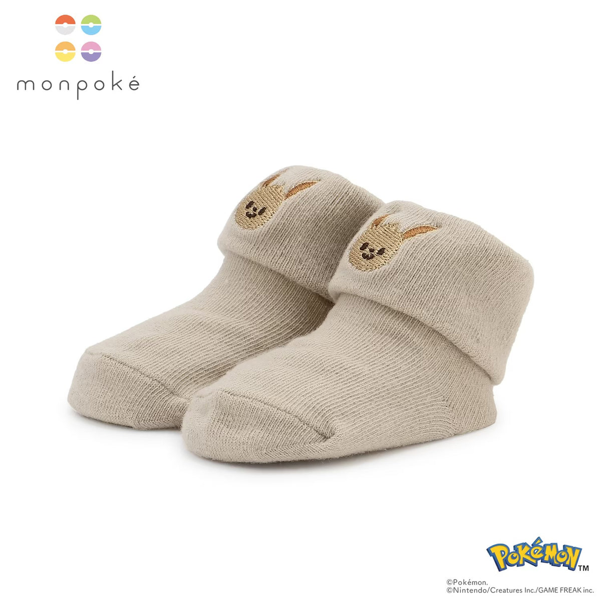 日本直送 pe#main x【monpoke】襪一對 9-13cm 初生嬰兒 襪系列