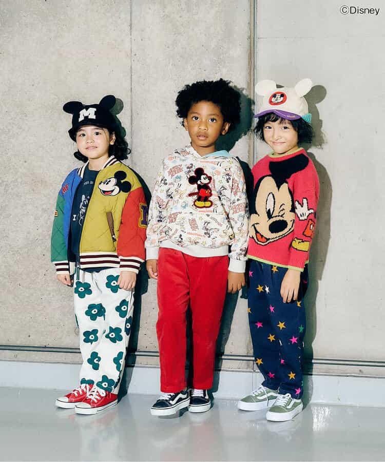 日本童裝 F.O.KIDS x Disney 拼布絎縫夾棉棒球外套 80-150cm 男童款/女童款 秋冬季 (適合初秋、香港平均溫度、寒冷天氣）OUTERWEAR  其他品牌童裝