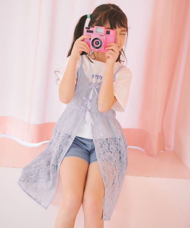 日本童裝 aF#a325 上衣及吊帶蕾絲裙 110-160cm 女童款 夏季 TOPS DRESSES