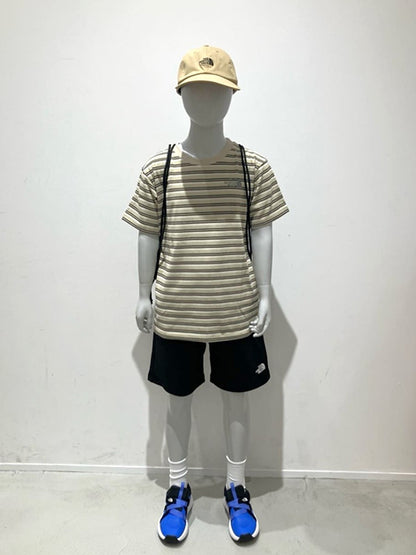Japanese children's clothing TNF anti-UV sweat-wicking quick-drying striped top 130-160cm boys/girls summer TOPS 
