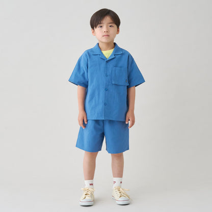日本童裝 b・R# 襯衫短褲兩件套裝 100-140cm 男童款 夏季 TOPS PANTS