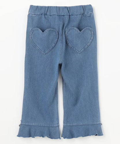 日本童裝 aF#a325 接觸冷感 花邊七分褲 90-140cm 女童款 夏季 PANTS